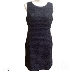 Michael Kors Textured Black Mini Dress